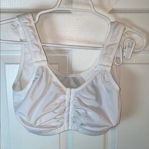 Contour MD Recover White Full-Coverage Bra with Front Closure Adjustable Size L